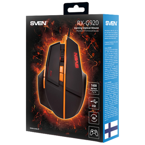 Мышь Sven RX-G920 USB/ Черный photo 10
