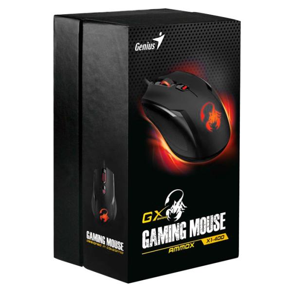 Мышь Genius AMMOX X1-400 USB/ Черный photo 4