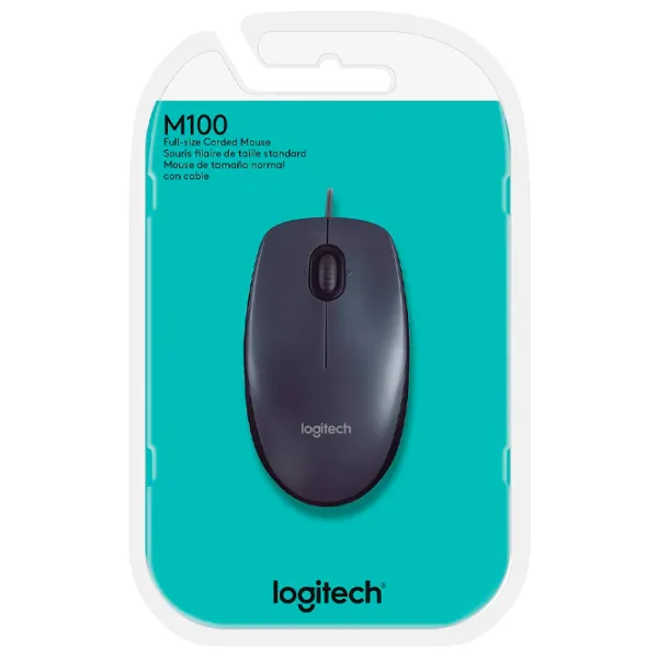 Mouse Logitech M100 USB/ Gray photo 5 Mouse Logitech M100 USB/ Gray photo 5