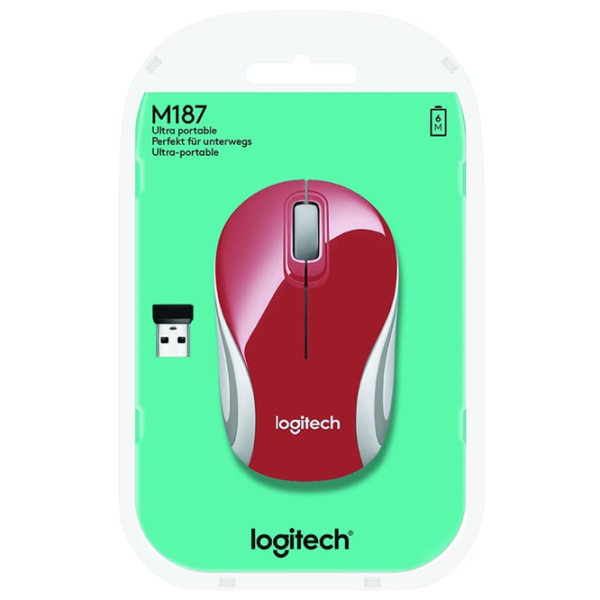 Мышь Logitech M187 Красный photo 4