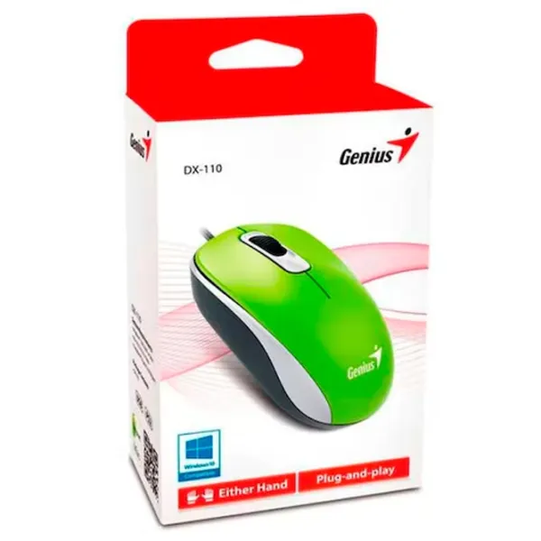 Mouse Genius DX-110 USB/ Green photo 5