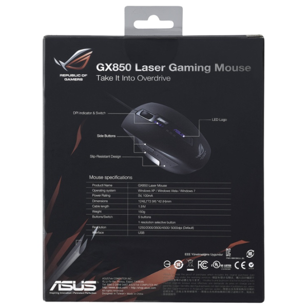 Мышь Asus GX850 USB/ Черный photo 5