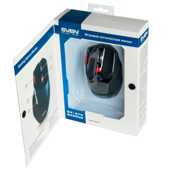 Мышь Sven GX-970 USB/ Черный photo 6 Мышь Sven GX-970 USB/ Черный photo 6