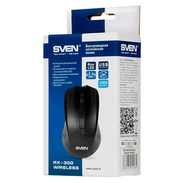 Mouse Sven RX-300 Black photo 6