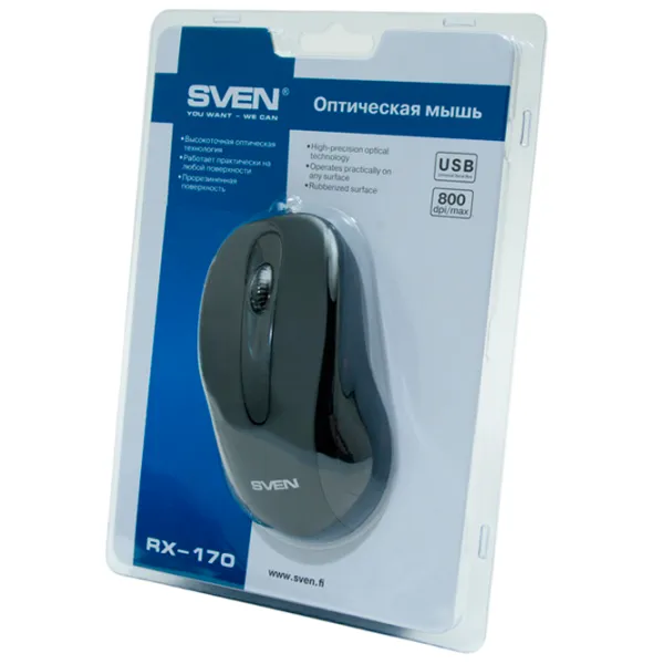 Mouse Sven RX-170 USB/ Black photo 5