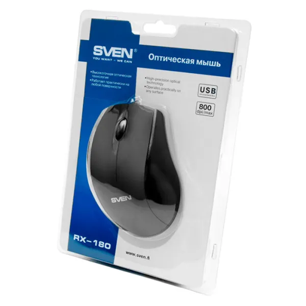 Mouse Sven RX-180 USB/ Black photo 4