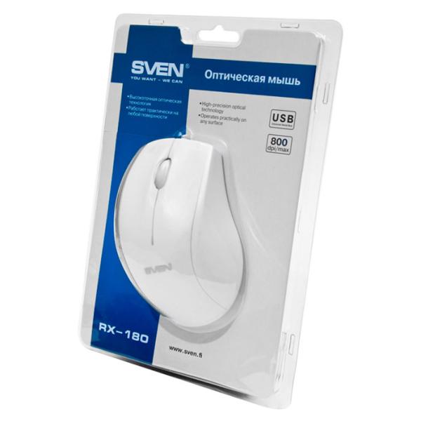 Mouse Sven RX-180 USB/ White photo 4