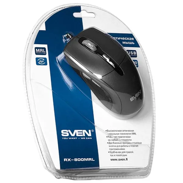 Mouse Sven RX-800 MRL Black photo 5