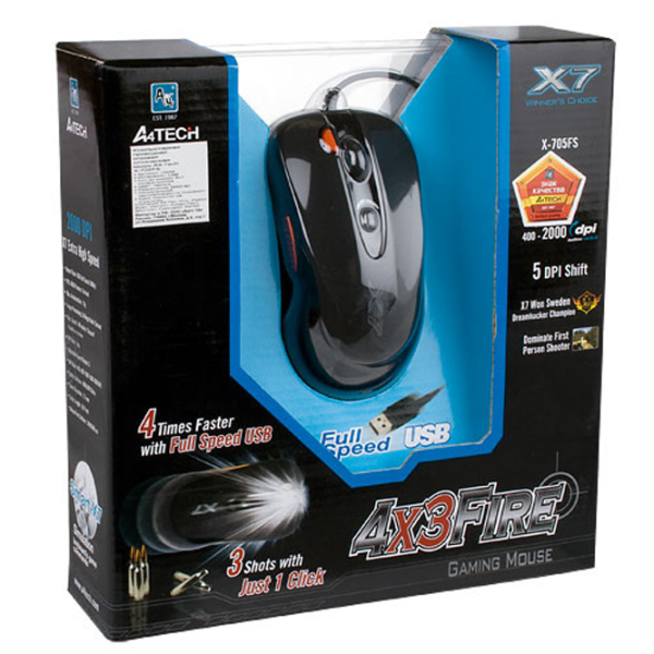 Мышь A4Tech A4-X-705K USB/ Черный photo 5