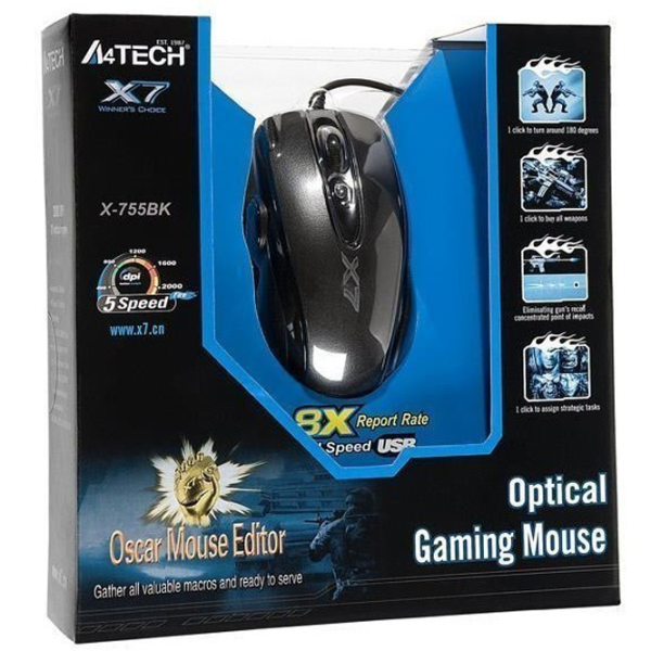 Мышь A4Tech A4-X-755BK USB/ Черный photo 6