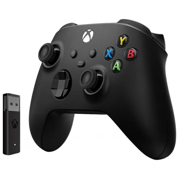 Геймпад Microsoft Xbox One + Adapter Windows 10 Беспроводные / 17 buttons / Черный photo 2