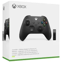 Геймпад Microsoft Xbox One + Adapter Windows 10 Беспроводные / 17 buttons / Черный photo 5