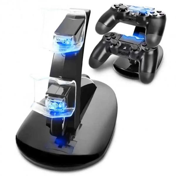 Stație de încărcare controller Sony Dualshock 4 PlayStation 4/ Black photo 4 Stație de încărcare controller Sony Dualshock 4 PlayStation 4/ Black photo 4