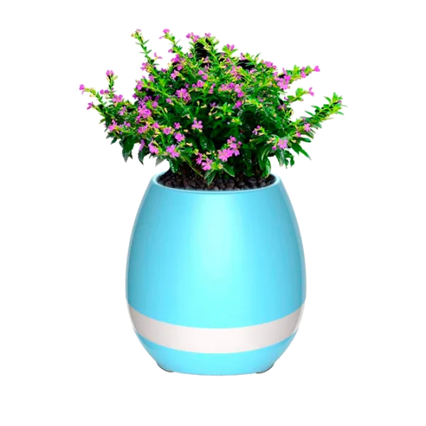 Boxă portabilă Flowerpot Music Blue photo 2 Boxă portabilă Flowerpot Music Blue photo 2