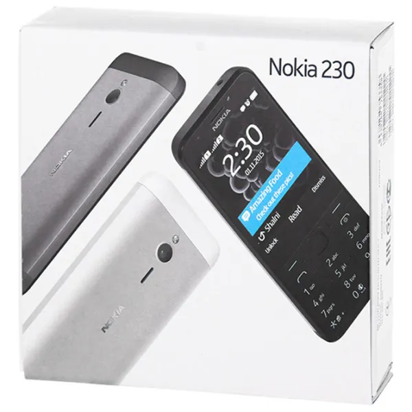 Nokia 230 Dual SIM Dark Silver Silver / Dual SIM photo 2