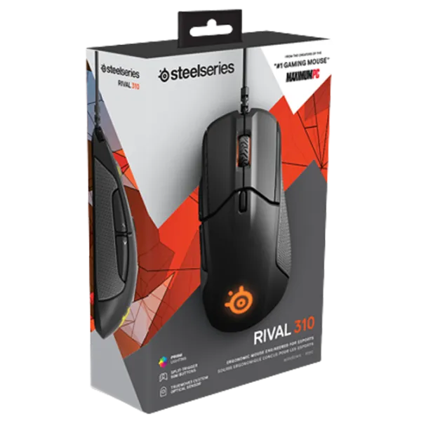 Mouse Steelseries Rival 310 USB/ Black photo 5