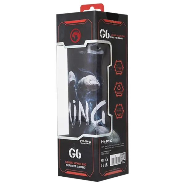 Covoraș pentru mouse Marvo G6 Print Black photo 6