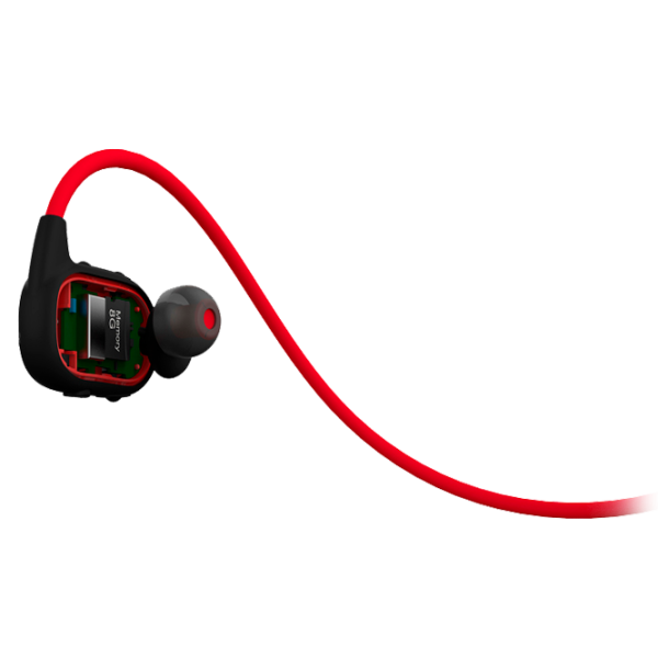 Căști E'NOD EAE-202 Sport Waterproof (MP3 8GB) Red Fără fir/ Sport photo 4