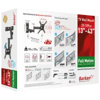 Кронштейн ТВ Barkan 2400 B VESA 200 x 200 мм photo 4
