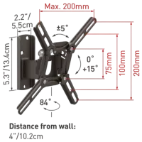 Кронштейн ТВ Barkan 2200 VESA 200 x 200 мм photo 3