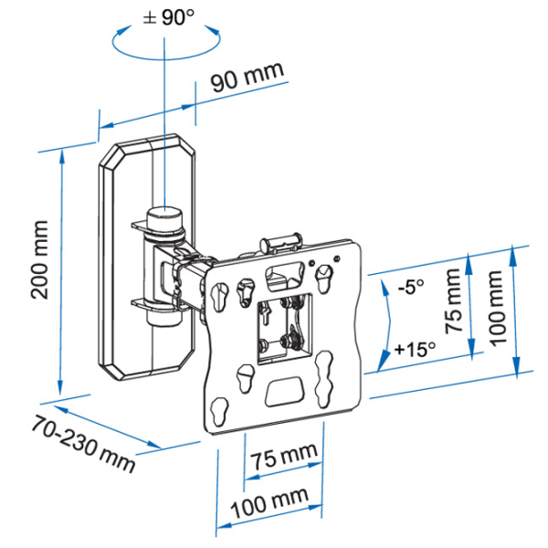 Suport TV Sven C71-11 VESA 100 x 100 mm photo 6 Suport TV Sven C71-11 VESA 100 x 100 mm photo 6
