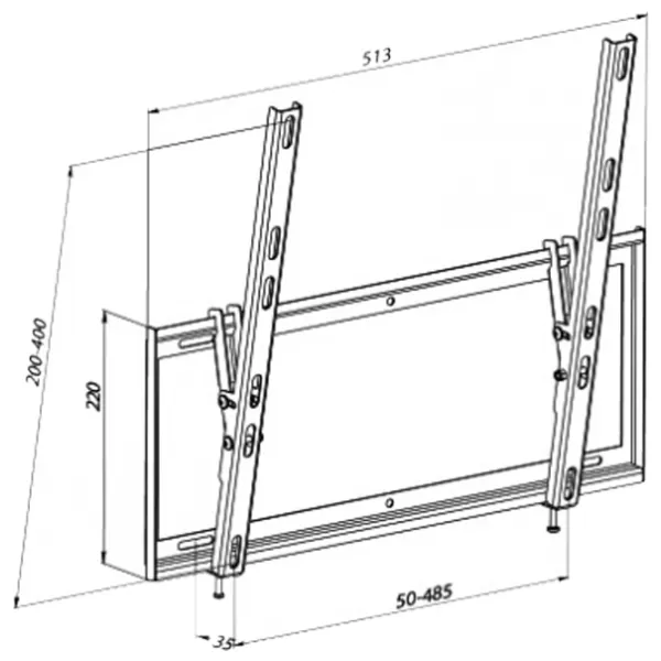 Suport TV KSL WM448N VESA 400 x 400 mm photo 4 Suport TV KSL WM448N VESA 400 x 400 mm photo 4
