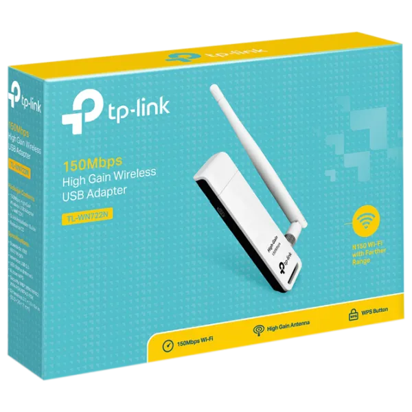 Adaptor de rețea TP-Link TL-WN722N Wi-Fi/ White photo 4