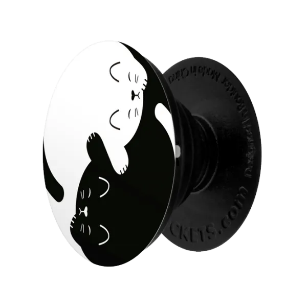 COMBO PopSocket & PopClip yin yang cats Черный photo 2