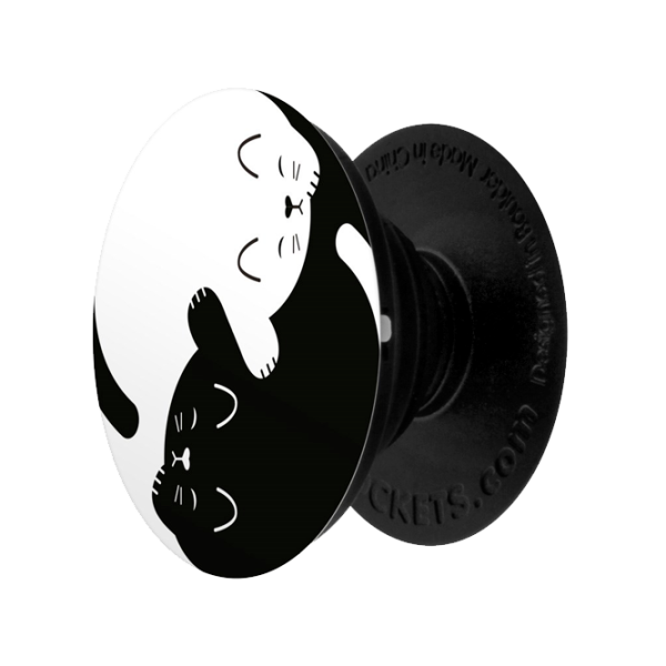 COMBO PopSocket & PopClip yin yang cats Черный photo 2