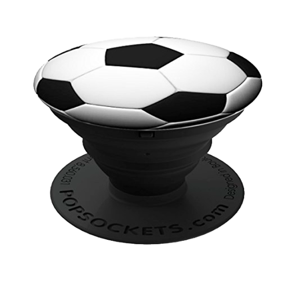 COMBO PopSocket & PopClip  soccer ball White photo 2