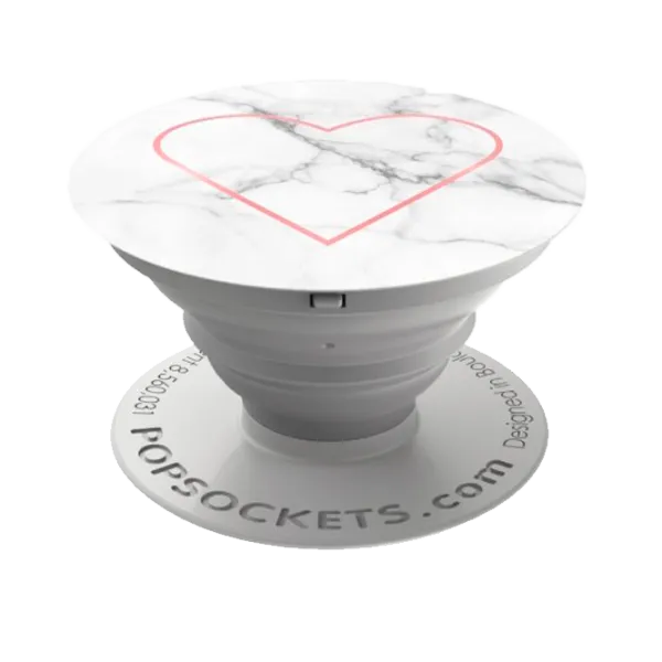 COMBO PopSocket & PopClip stony heart Белый photo 2