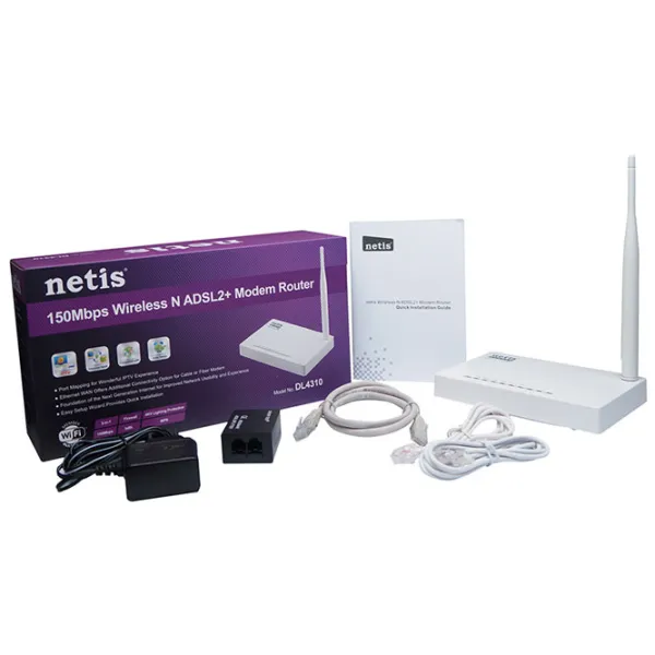 Router Netis DL4310 White photo 4