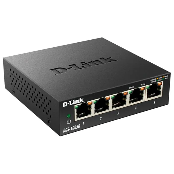 Switch D-Link DGS-1005 Черный photo 2