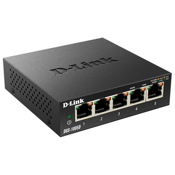 Switch D-Link DGS-1005 Черный photo 2