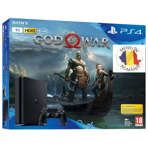 Sony Playstation 4 Slim + God of War Черный photo 8