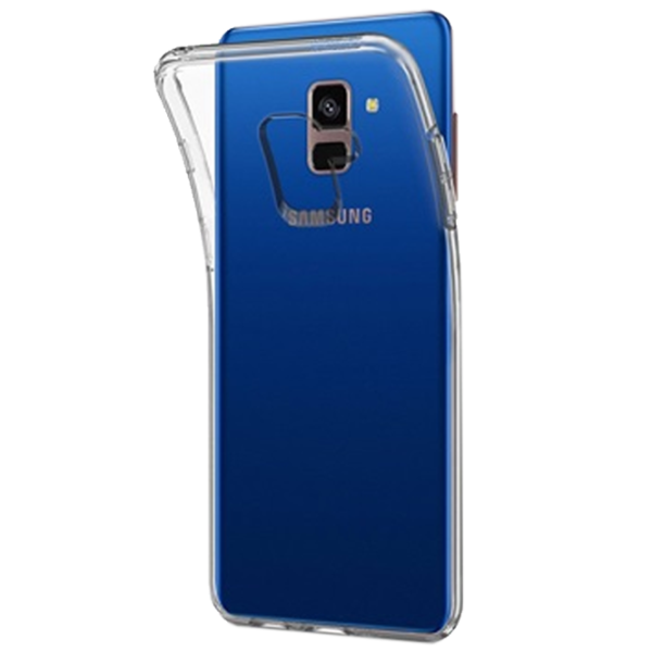 Husă pentru smartphone Samsung Galaxy A8 (2018) KSIX/ Back/ TPU/ Transparent White photo 2