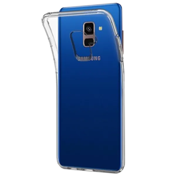 Husă pentru smartphone Samsung Galaxy A8 Plus (2018) KSIX/ Back/ TPU/ Transparent White photo 2