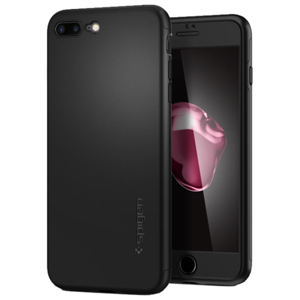 Husă pentru smartphone Apple iPhone 7/ 8 Plus Spigen/ Back/ PC/ Black photo 2 Husă pentru smartphone Apple iPhone 7/ 8 Plus Spigen/ Back/ PC/ Black photo 2