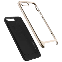 Husă pentru smartphone Apple iPhone 7/ 8 Plus Spigen/ Back/ TPU/ PC/ Gold Black photo 3