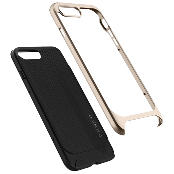 Husă pentru smartphone Apple iPhone 7/ 8 Plus Spigen/ Back/ TPU/ PC/ Gold Black photo 6