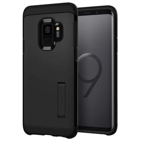 Husă pentru smartphone Samsung Galaxy S9 Spigen/ Back/ PC/ TPU/ Black photo 3 Husă pentru smartphone Samsung Galaxy S9 Spigen/ Back/ PC/ TPU/ Black photo 3