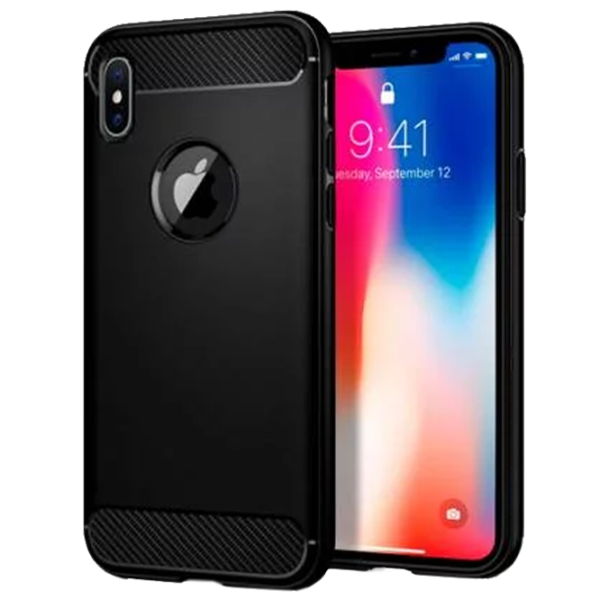 Чехол для смартфона Apple iPhone X Screen Geeks/ Back/ TPU/ Матовый Черный photo 2