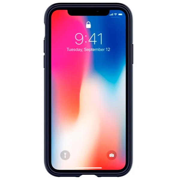 Husă pentru smartphone Apple iPhone X Screen Geeks/ Back/ TPU/ Matte Blue photo 2