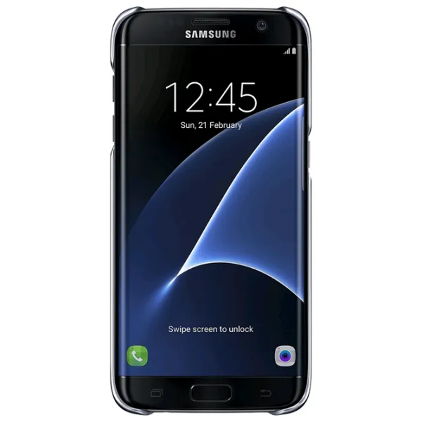 Чехол для смартфона Samsung Galaxy S7 Edge Samsung/ Back/ PP/ Прозрачный Черный photo 3
