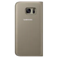 Husă pentru smartphone Samsung Galaxy S7 Samsung/ Flip Cover/ PP/ Gold photo 2