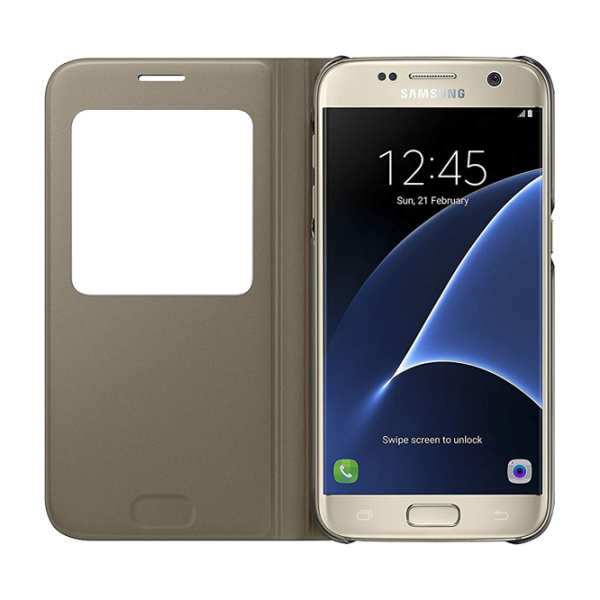 Чехол для смартфона Samsung Galaxy S7 Samsung/ Flip Cover/ PP/ Золотой photo 3