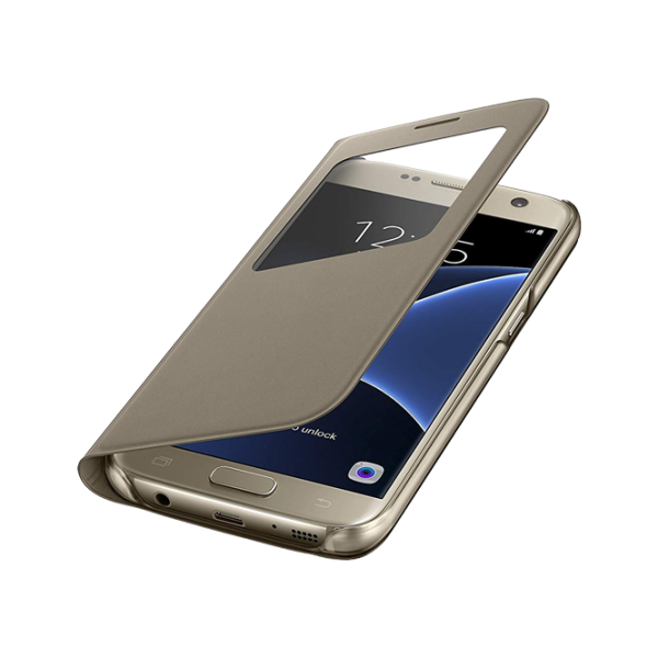 Чехол для смартфона Samsung Galaxy S7 Samsung/ Flip Cover/ PP/ Золотой photo 4