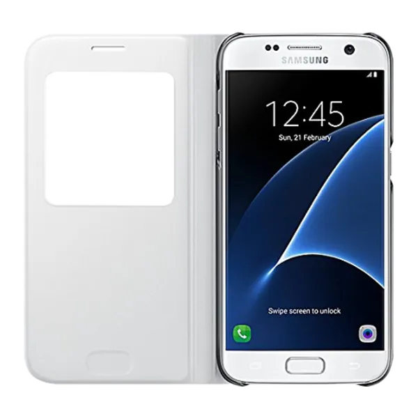 Чехол для смартфона Samsung Galaxy S7 Samsung/ Flip Cover/ PP/ Алюминий Серебристый photo 3
