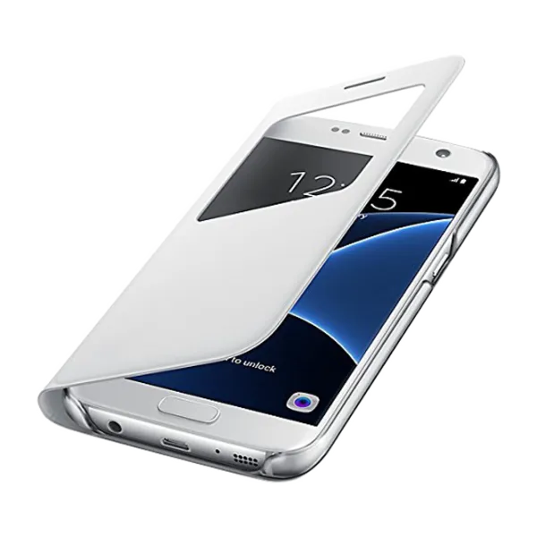 Чехол для смартфона Samsung Galaxy S7 Samsung/ Flip Cover/ PP/ Алюминий Серебристый photo 4
