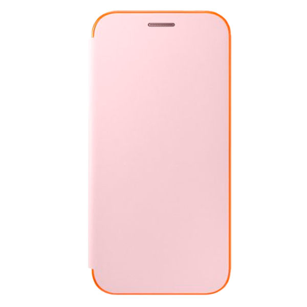 Husă pentru smartphone Samsung Galaxy A7 (2017) Samsung/ Flip Cover/ PU/ Neon Pink photo 2